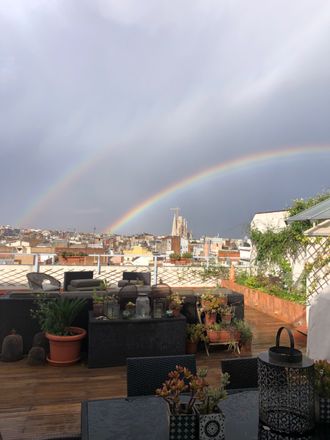 Terraza con vistas a la Sagrada Familia en Passeig de Gràcia en Barcelona, espacio para eventos por horas